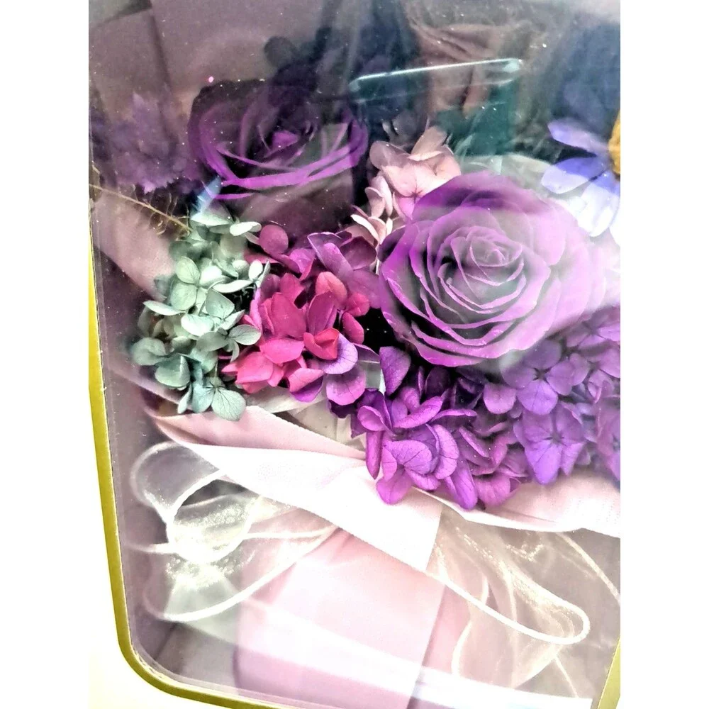 Lovenfold Flowers Preserved Flowers Bouquets, Purple Rose Bouquets